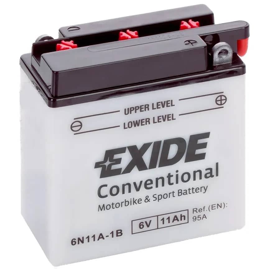 Exide 6N11A-1B 6V Conventional Motorcycle Bat    E6N11A-1B