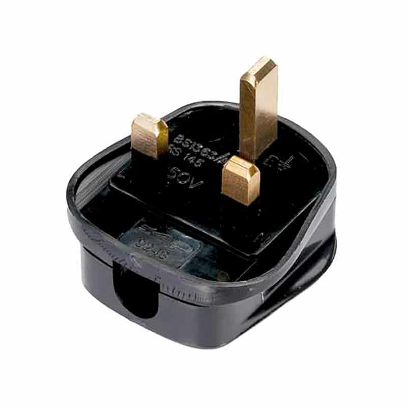 13A Plug ( Black )    EC4