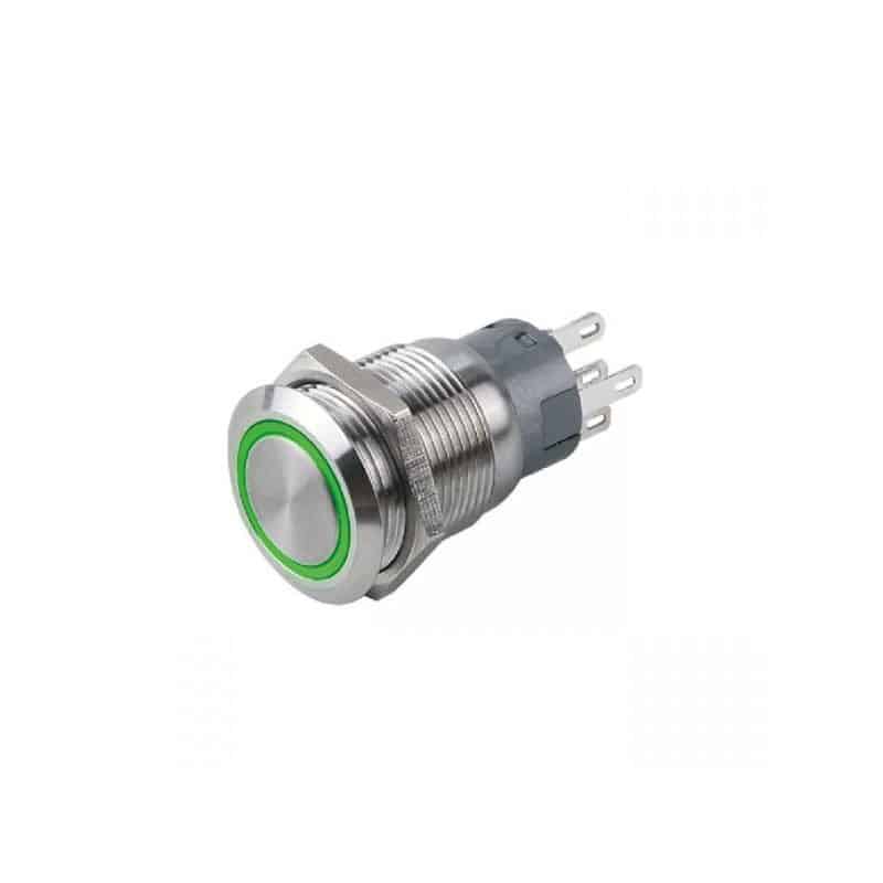 IP67 anti-vandal switch - Green Light    WYL-WAND-19-LED-GR