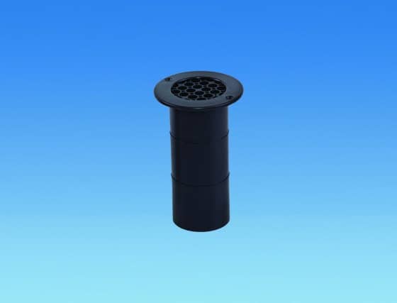 Gas Drop Vent 75 x 120mm BLACK    870932