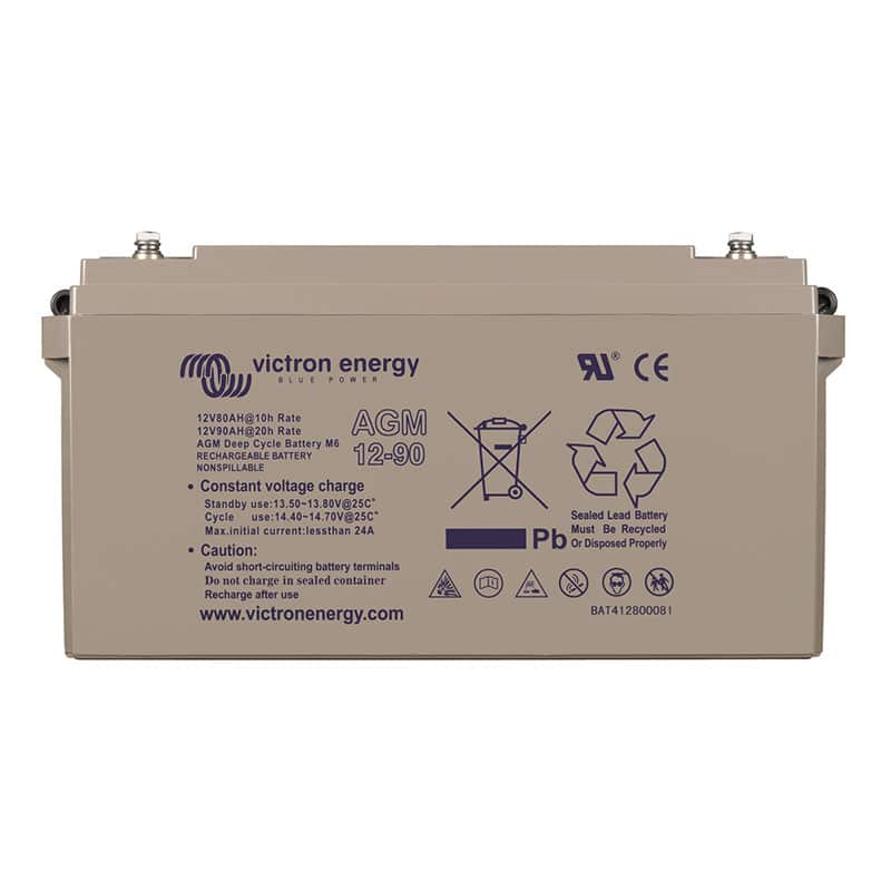 Victron Energy AGM Deep Cycle Battery 12V/90Ah (M6)   BAT412800085