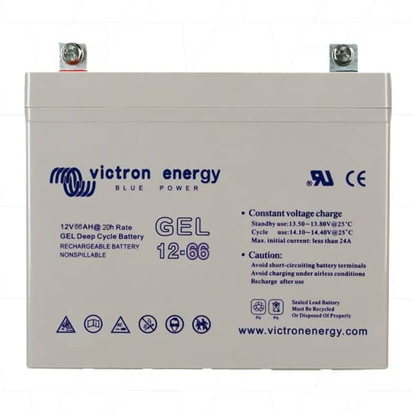 Victron Energy Gel Deep Cycle Battery 12V/66Ah   BAT412600104