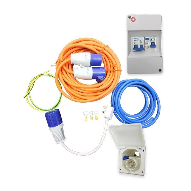 Complete Mains Hook Up Kit Flush Mount White ( Standard )   MAINSKIT2W