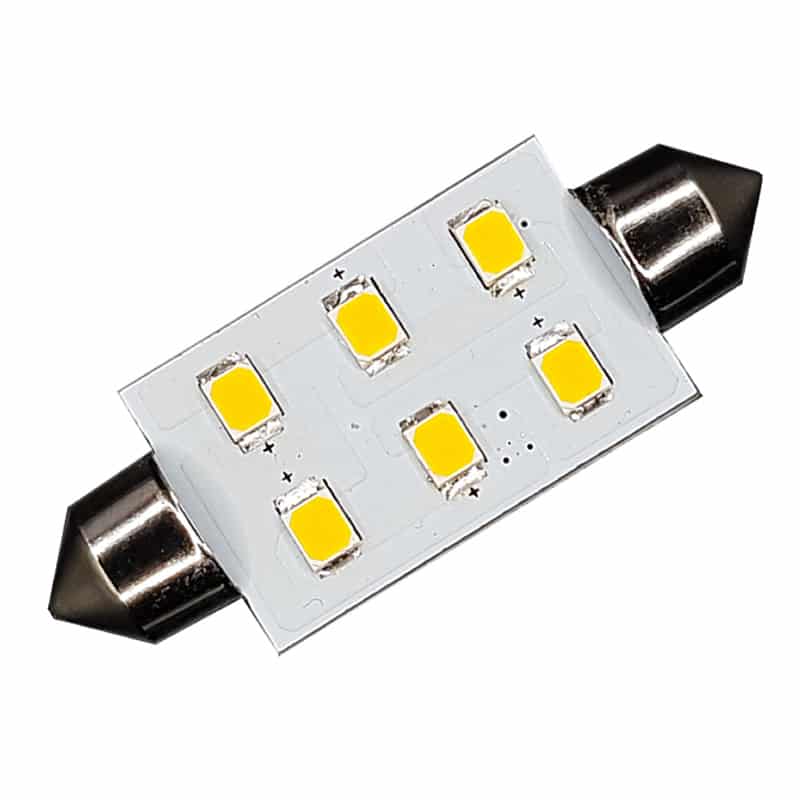 Festoon 42mm 6LED ( Cool White )