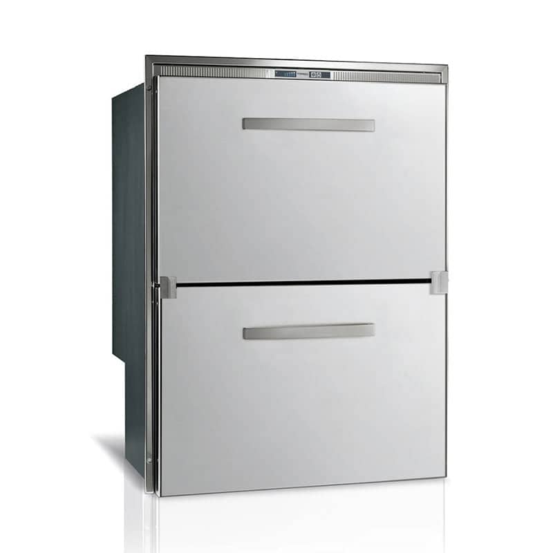 144L S/S Double Fridge/Freezer with Ice Maker & Standard Frame DW180 BTX IM  VFDW180.2DTXPFIM