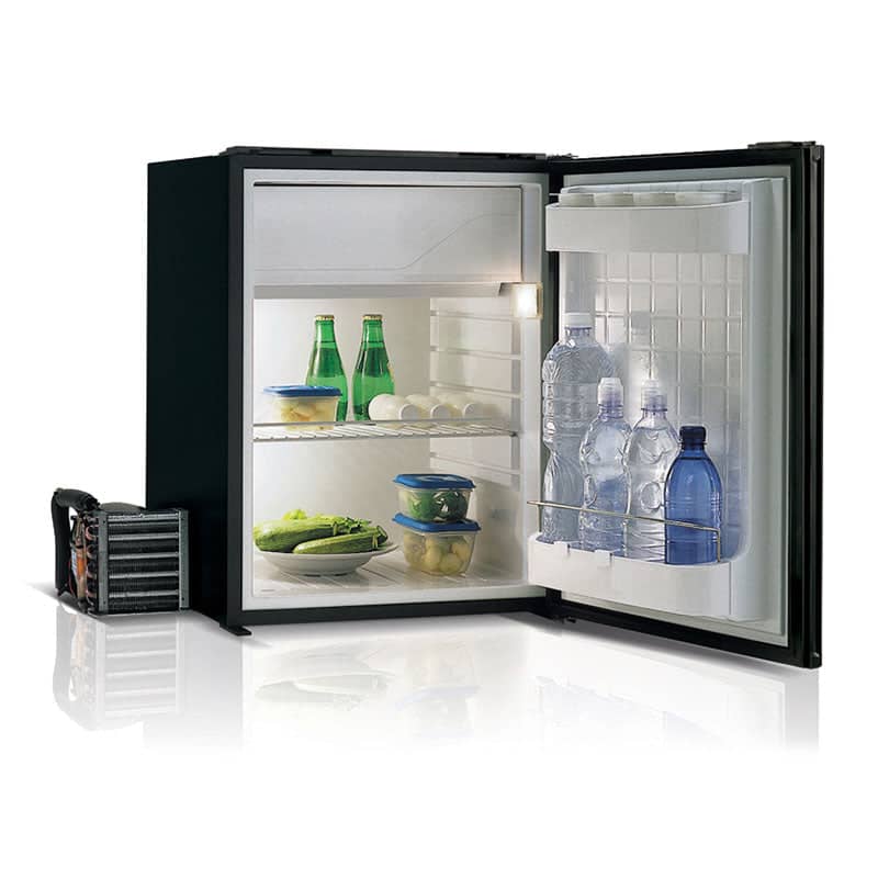 75L Black Larder Fridge 12/24V Air Lock ( no ice box ) C75  VFC75PBLAL