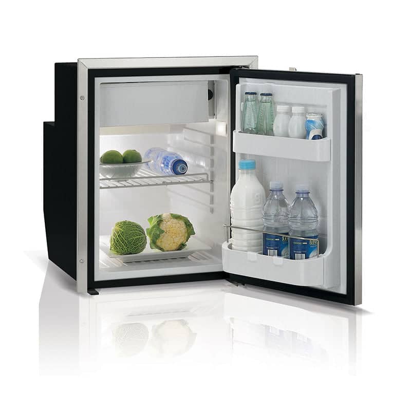 51L Grey Fridge with Ice Box 12/24V Chrome Lock C51i  VFC51ISIACL