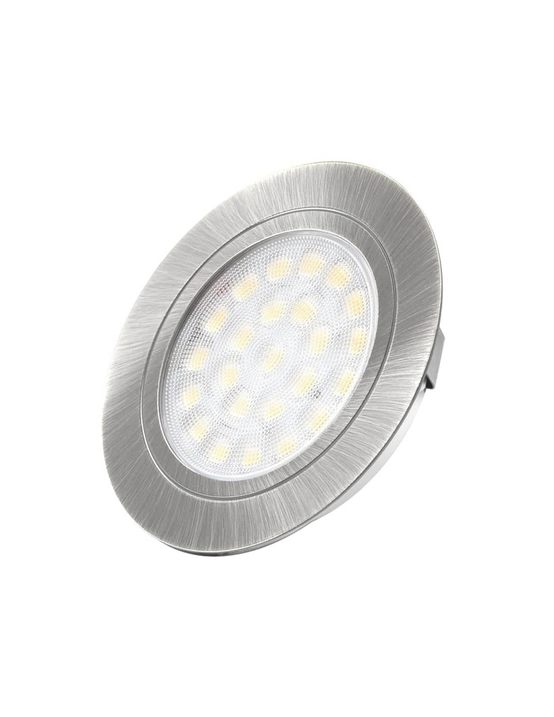 Oval Recessed Mount - Aluminium Cool White 60K   OVAL-2W-AL-60K-01