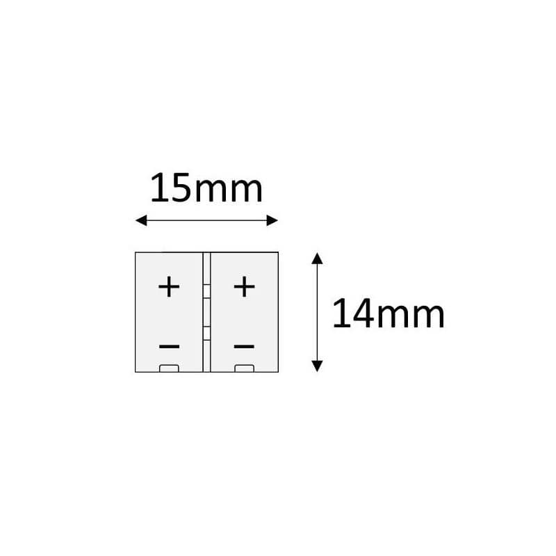 Connector for 10mm LED strips    MO-LF10-BP-D1