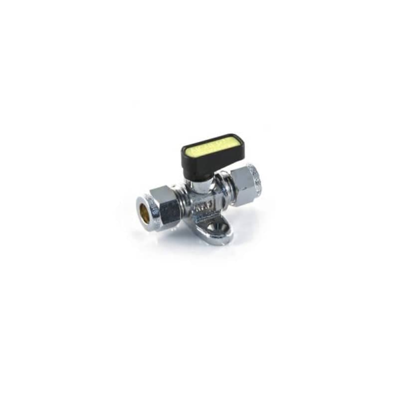 Gas Ball Valve & Strap 8mm Compression Lever    9811