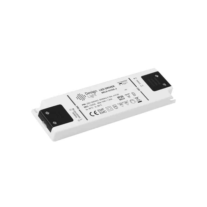 LED Driver Flat 12v 15W ( No Cables )    TRA-F-15W-T-01