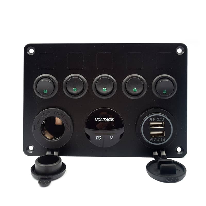 5 Gang Switch Panel - YJ-SP036