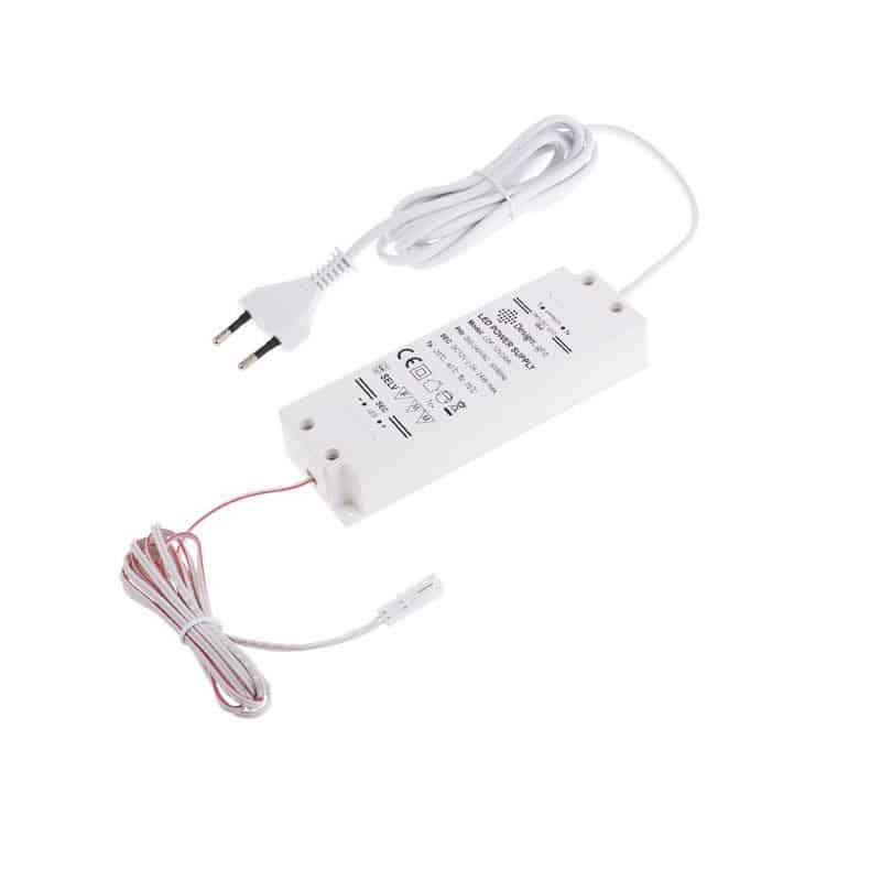 LED Driver Standard Plus 12v 12w with euro plug 2m cable mini socket White   U12-012-SP-2B0-201B