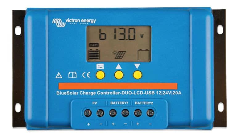 Victron BlueSolar PWM DUO-LCD & USB 12/24V-20A   SCC010020060