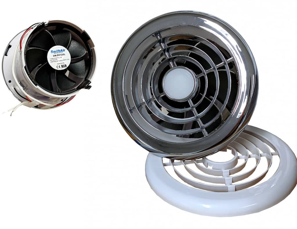 12V Fan with Light    SW-DC-12v