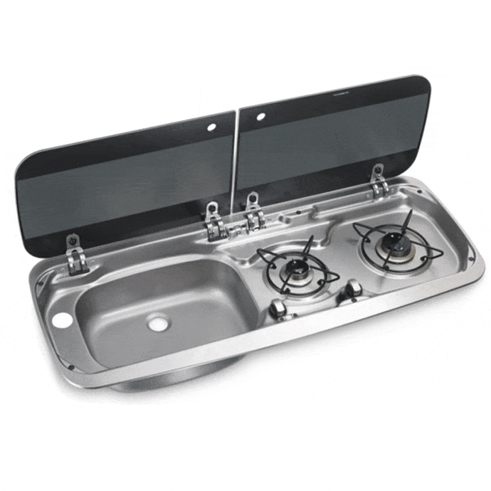 SMEV 9222 Combi L/H Sink/2 Burner    JC3207