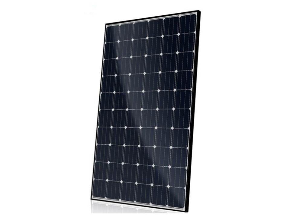 325W Black Frame Mono Solar Panel White Backsheet