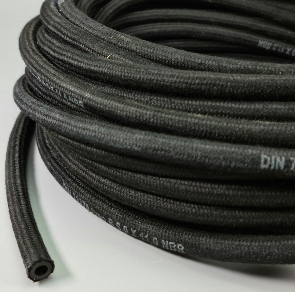 Cotton Braided Rubber Fuel Hose per metre    123752000000