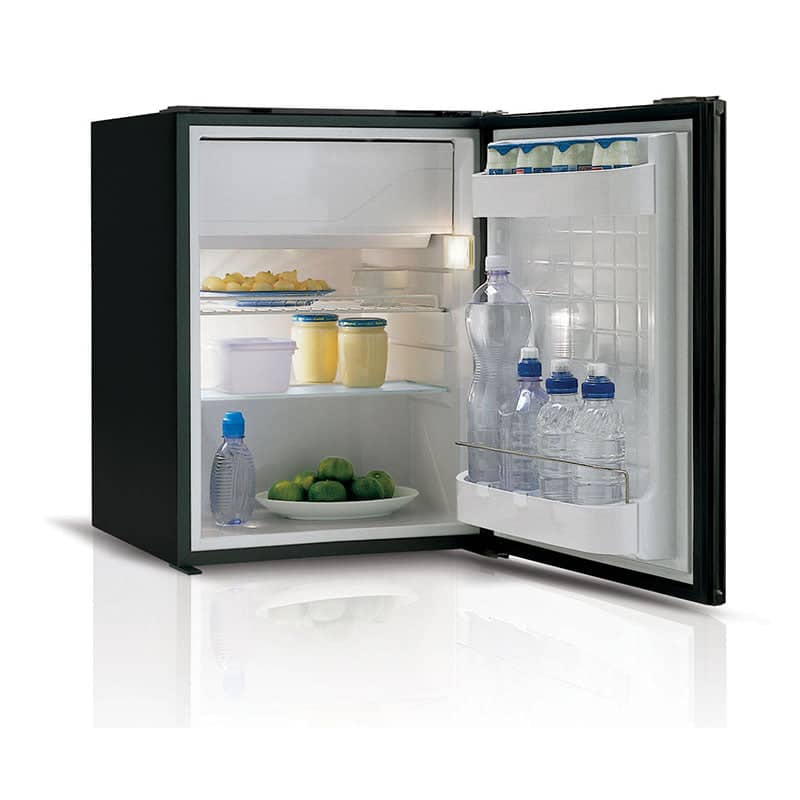 Vitrifrigo - 60L Black Larder Fridge 12/24V Air Lock ( no ice box ) VFC60PBLAL