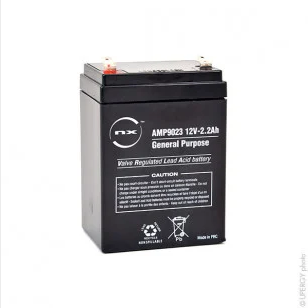 Sealed Lead Acid battery 12V 2.2Ah F4.8    AMP9023