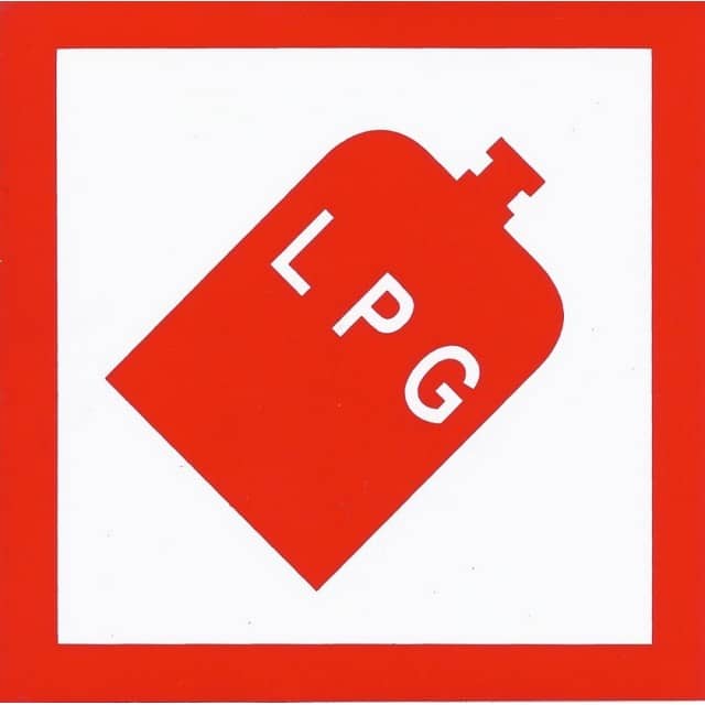 LPG Adhesive Sign - 10012