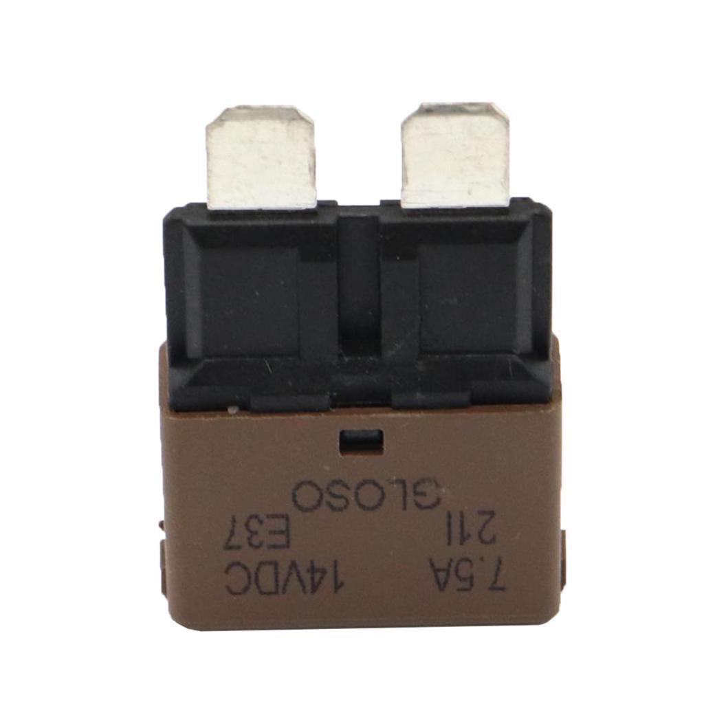 Circuit Breaker STD Blade Fuses ( auto reset ) 7.5A Light Brown ( Single )   FU37-7.5