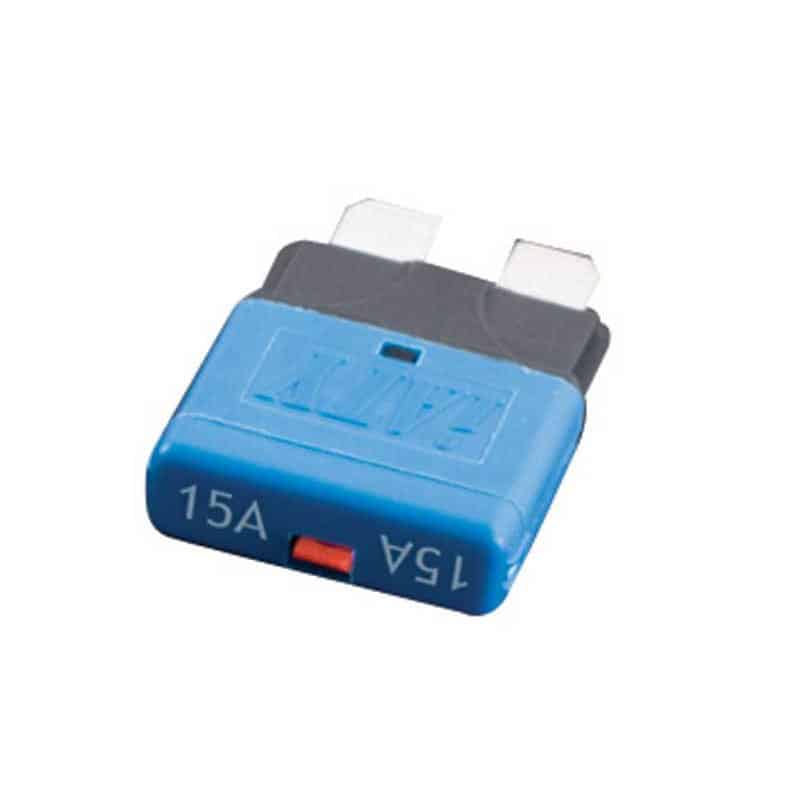 Circuit Breaker STD Blade Fuses ( manual reset ) 15A Blue ( Single )   FU42-15