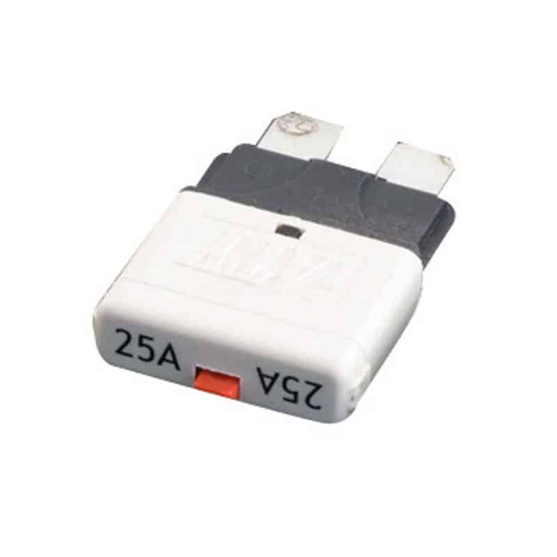 Circuit Breaker STD Blade Fuses ( manual reset ) 25A white/Clear ( Single )   FU42-25