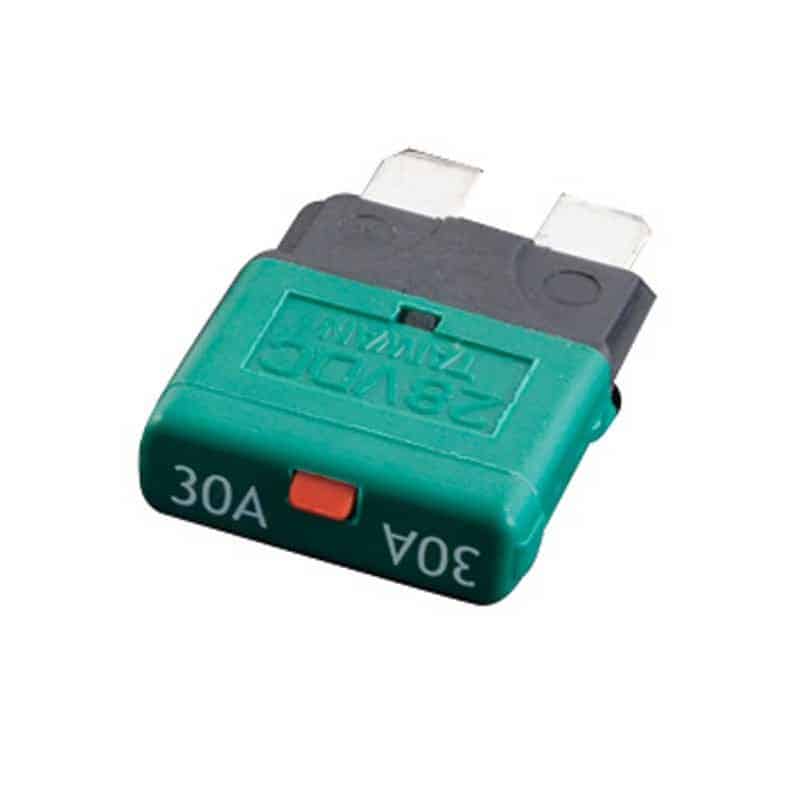 Circuit Breaker STD Blade Fuses ( manual reset ) 30A Green ( Single )   FU42-30