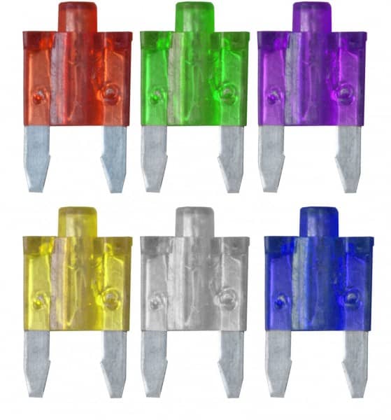 Blow Glow Mini Blade Fuse 3A Purple Single Unit   FU33-3