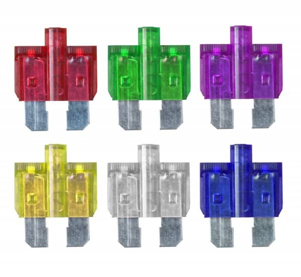 Blow Glow Standard Blade Fuse 3A Purple Single Unit   FU34-3