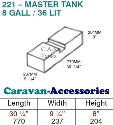 Master/Movano Waste Water Tank Kit    CAK-221W