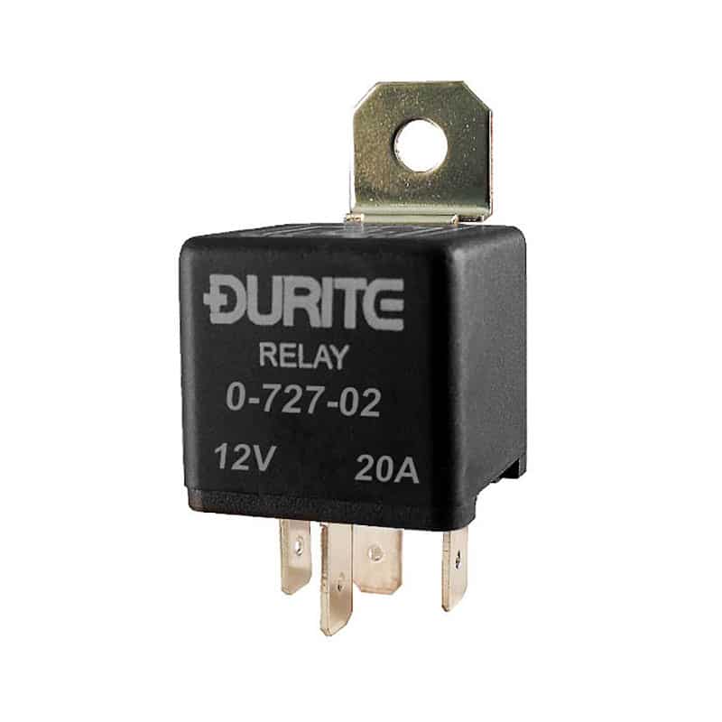 Mini Make/Break Relay 12V 20A Normally Closed  -   0-727-02