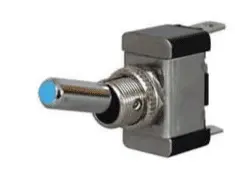 Heavy Duty Blue LED Illuminated On/Off Metal Toggle Switch  -  SH39