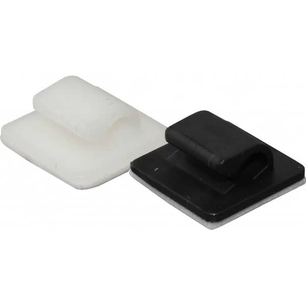 Self Adhesive Cable Clip 6mm Black ( Single )    CCP1-B