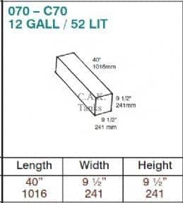 Waste Water Tank Sprinter Crafter Motorhome Conversion CAK-070W