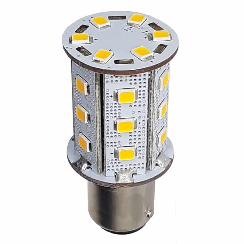 BA15D-24LT-CW 10-30v LED Tower Bulb    BA15D-24LT-CW