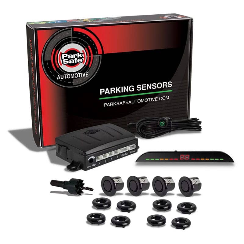 Front Parking Sensor Kit with LED Display Gloss Black PS546BUZZ