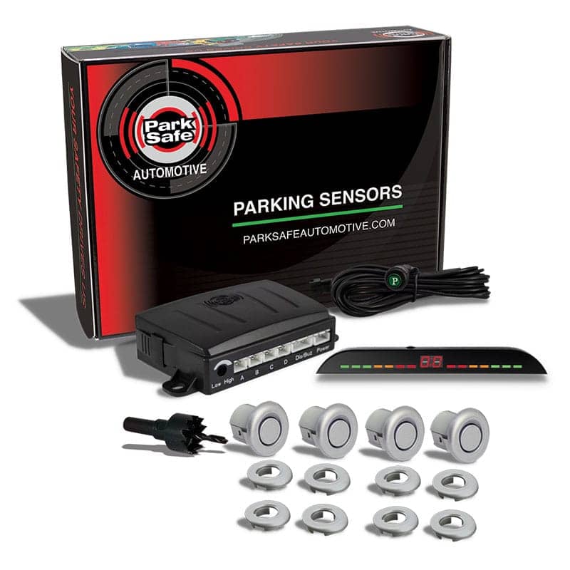 Front Parking Sensor Kit with LED Display Silver PS546SBUZZ