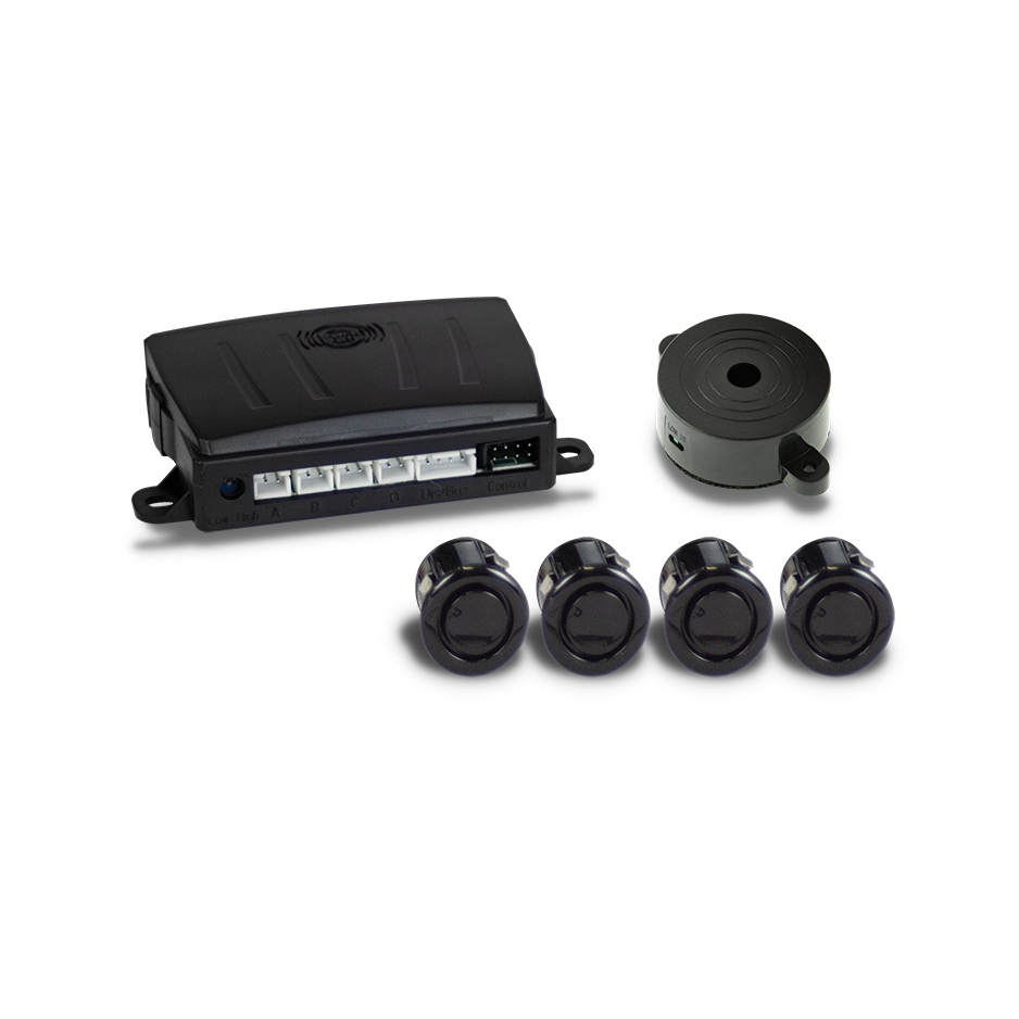 Front Parking Sensor Kit 19mm with Buzzer Matt Black PS546MBUZZ