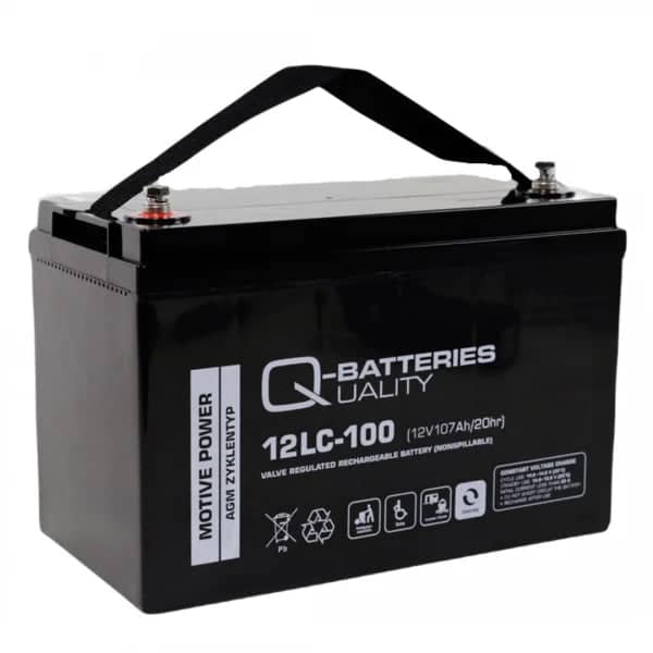 Q-Batteries 12LC-100 12V 107Ah AGM Deep Cycle VRLA