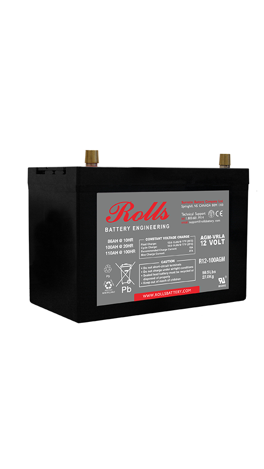 Rolls Series 2 R12-100 AGM Battery    R12-100 AGM