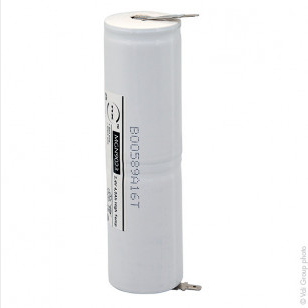 Emergency lighting battery ST4 Faston 4.8mm ( +2.8mm ) 2.4v 4Ah   MGN9023