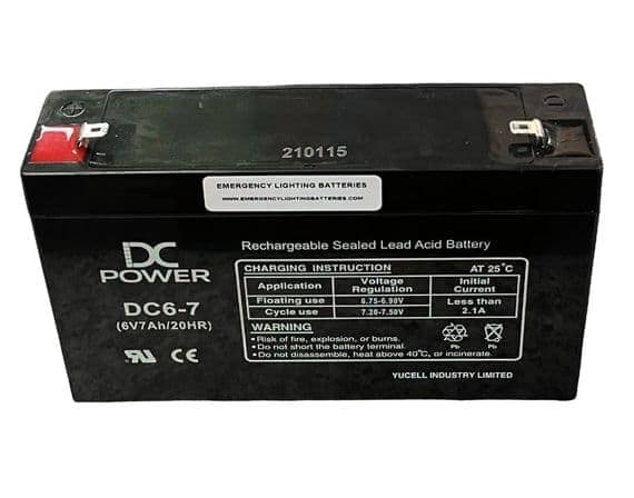 VRLA Battery 6V 7ah - DC6-7    DC6-7