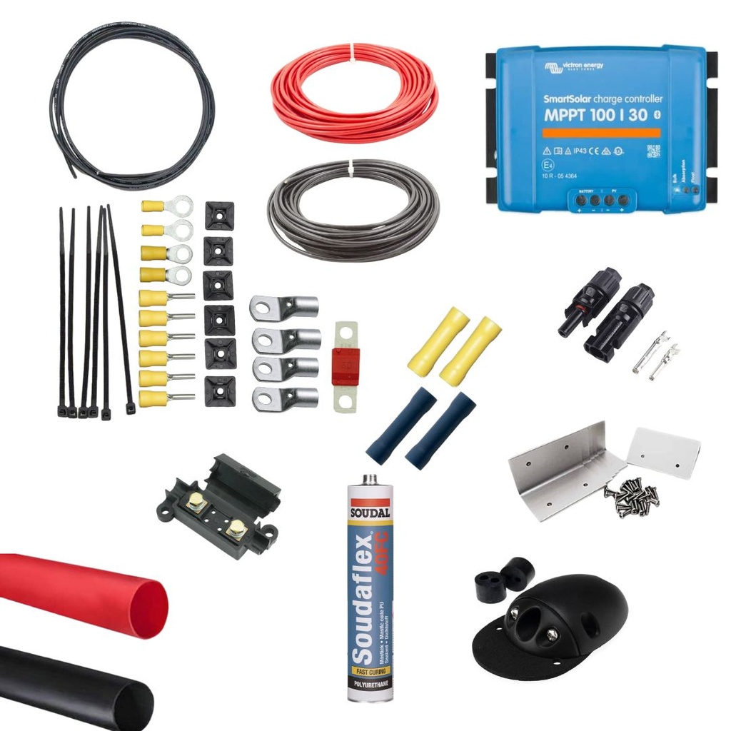 Complete Solar Wiring Kit Black - 275W - 420W SMART MPPT