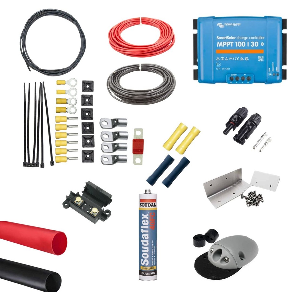 Complete Solar Wiring Kit Grey - 275W - 420W SMART MPPT