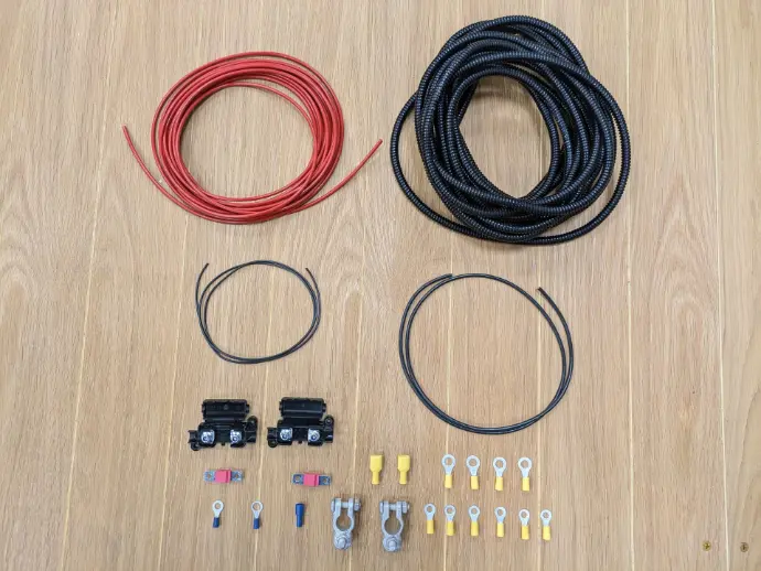 Complete Split Charge Wiring Kit - 6mm ( 8mtr )    VSR70K