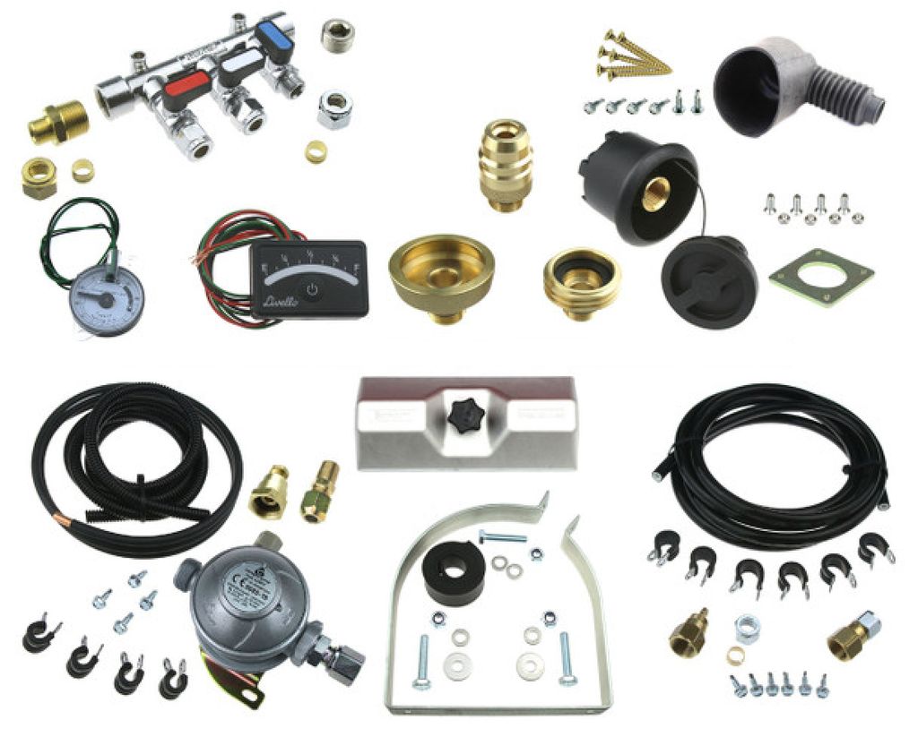 Complete Underslung Gas Installation Kit ( Black Inlet )