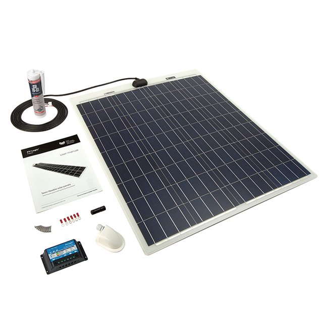 80W Flexi PV Kit - White ( inc. fuse )