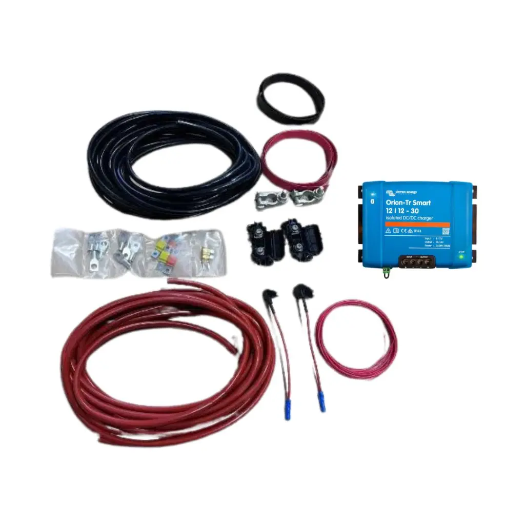 Victron Orion-Tr Smart DC-DC charger 12/12-30A ( 360W ) Isolated + Complete Wiring Kit 8m